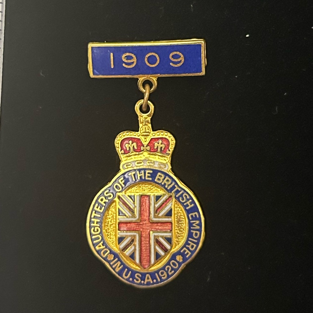 Daughters Of The British Empire In America 1909 1920 Pin